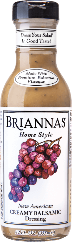 Made with BRIANNAS New American Creamy Balsamic Dressing