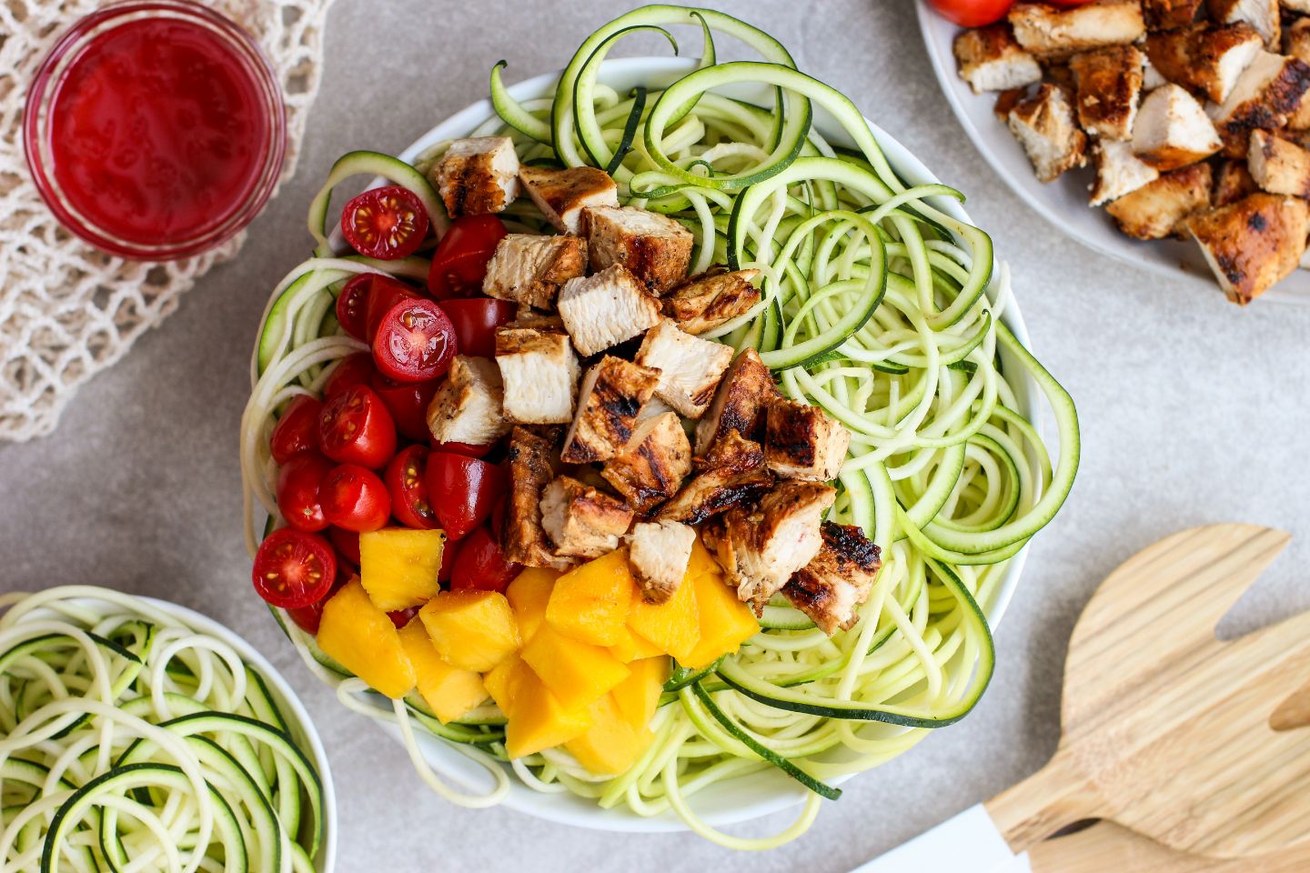 Grilled Chicken Zoodles