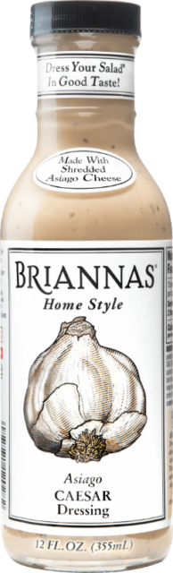 a bottle of Briannas Asiago Caesar