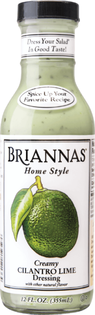 a bottle of Briannas Cilantro Lime